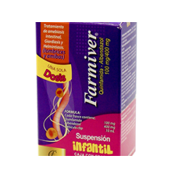 FARMIVER SUSP. Infantil Fco. 10 ML. 100-400 MG/10 ML.